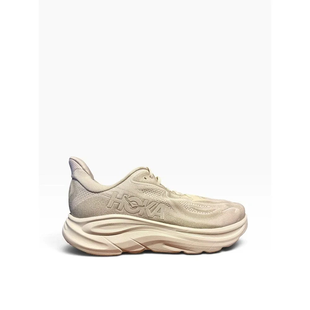 Hoka Clifton 10 Oatmeal Men's Size 12D Lightweight Running Shoe